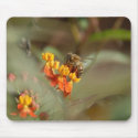 Bee on Lantana Mousepad by pulsDesign Bee on Lantana Mousepad