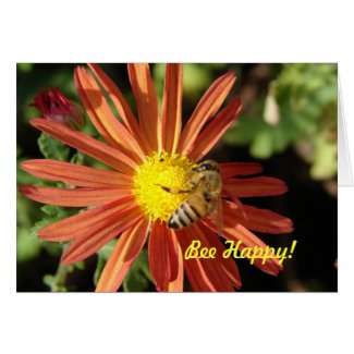 Bee on Mum, Bee Happy! card