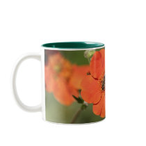 Bee on Orange Potentilla mugs