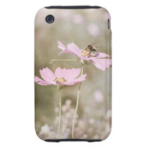 Bee on Pink Flower Iphone 3 Tough Covers