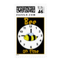 "Bee On Time" postage