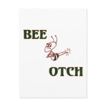 Bee-otch copy postcard
