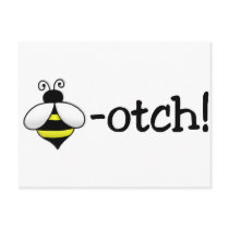 Bee-otch Postcard