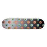 Bee pattern on black and white skateboard decks