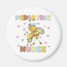 Bee Pediatric Nurse Refrigerator Magnets