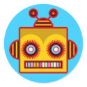 Bee Robot Fun Sticker