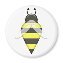 Bee Series 1 Round Magnet magnets