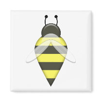 Bee Series 1 Square Magnet magnets