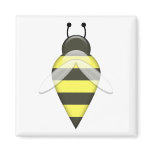 Bee Series 1 Square Magnet