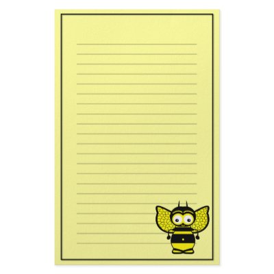 Bee Stationery by JerryLambert
