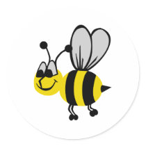 Bee stickers by Thinkdifferent Bee stickers