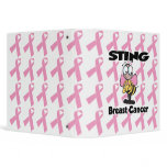 bee sting breast cancer awarness notebook binders