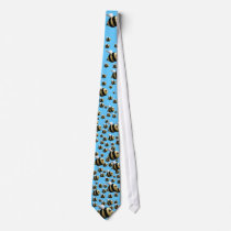 Bee Tie in Blue