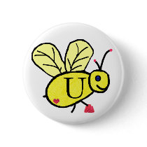Bee U button