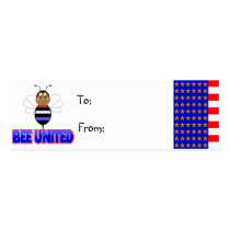 Bee United Gift Tag business cards
