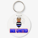 Bee United Keychain