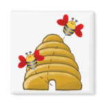 BEE VALENTINE by SHARON SHARPE Magnet