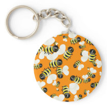 Bee Wallpaper Key Chain