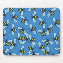 Bee Wallpaper Mouse Pads