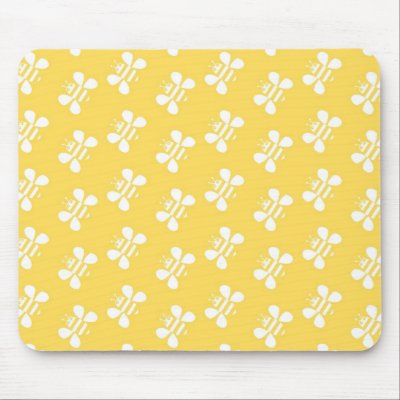 bee wallpaper mouse mat by prawny
