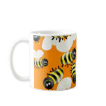 Bee Wallpaper Coffee Mugs