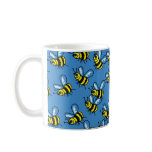 Bee Wallpaper Coffee Mugs