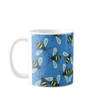 Bee Wallpaper Coffee Mug