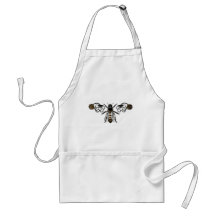 bee with clover apron