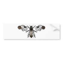 bee with clover bumper stickers