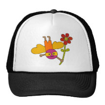 Bee with Flower Mesh Hats