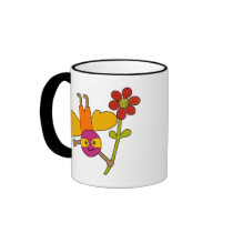 Bee with Flower Coffee Mug