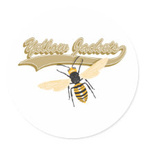 Bee Yellow Jackets stickers