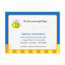 Beeautiful Baby Birth Announcement postcards by babydio Beeautiful Baby Birth Announcement postcards