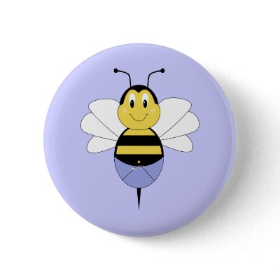 BeeBee Bumble Bee Button by bugspot