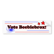 beeblebrox bumper bumper stickers by willlapuerta beeblebrox bumper bumper stickers