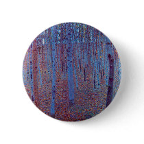 Beech Forest by Gustav Klimt Pinback Buttons
