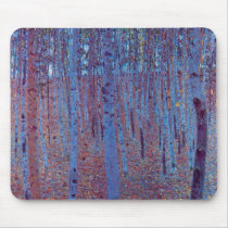 Beech Forest by Gustav Klimt Mousepads