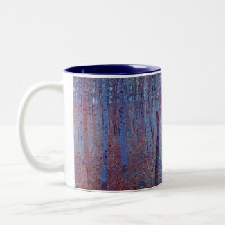 Beech Forest by Gustav Klimt Coffee Mugs