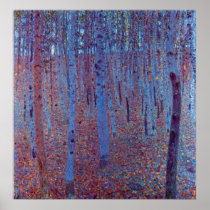 Beech Forest by Gustav Klimt Print