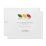 Beech Forest - Leaf pattern in Green, Gold, Red Custom Announcement