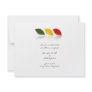 Beech Forest - Leaf pattern in Green, Gold, Red Invitation