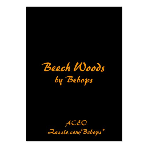 Beech Woods ATC Business Card Template (back side)