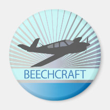 Beechcraft Aircraft Refrigerator Magnet