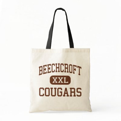 Beechcroft - Cougars - High School - Columbus Ohio Tote Bag by customteamsportswear