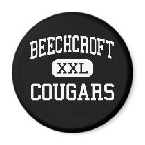 Beechcroft - Cougars - High School - Columbus Ohio Refrigerator Magnet