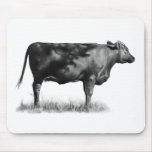 Beef Cow/Heifer in Pencil: Realism: Drawing Mousepad