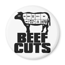 Beef_Cuts Fridge Magnet