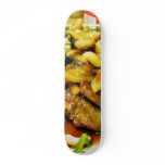 Beef Teriyaki Cooking Dinner Grilled Food Peapods Skateboards