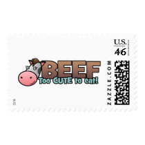 Beef: Too Cute To Eat postage by koncepts Beef: Too Cute To Eat postage
