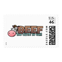 Beef: Too Cute To Eat Stamps